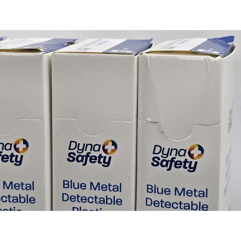 4 Lot Of NEW Dynarex Blue Metal Detectable Plastic Strips, 60 Count, 1